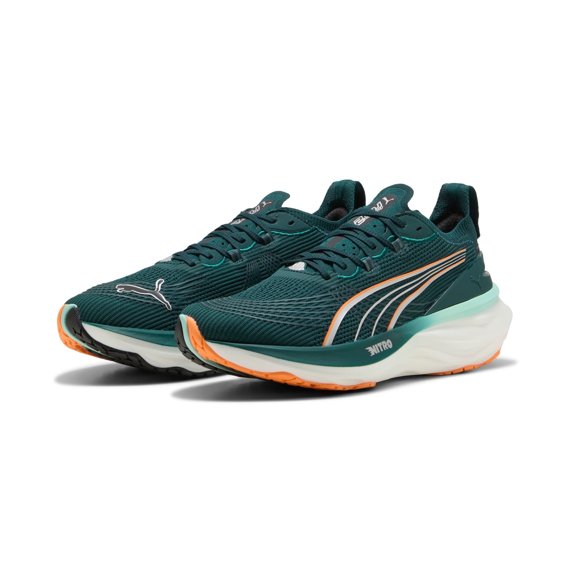 PUMA ForeverRun Nitro 2 – Green Terrain Heat Fire — 3