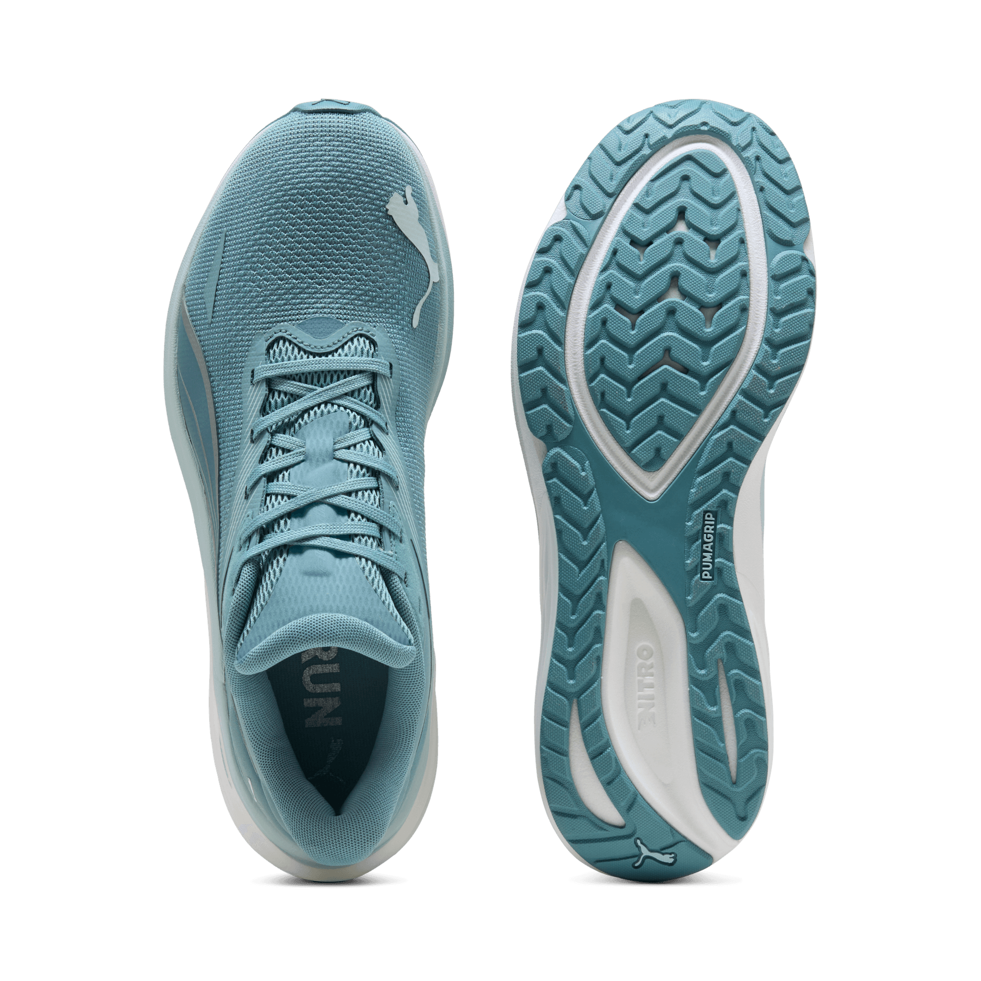 PUMA Electrify Nitro 4 – Baltic Sea Blue Fresh Water Puma Silver — 6