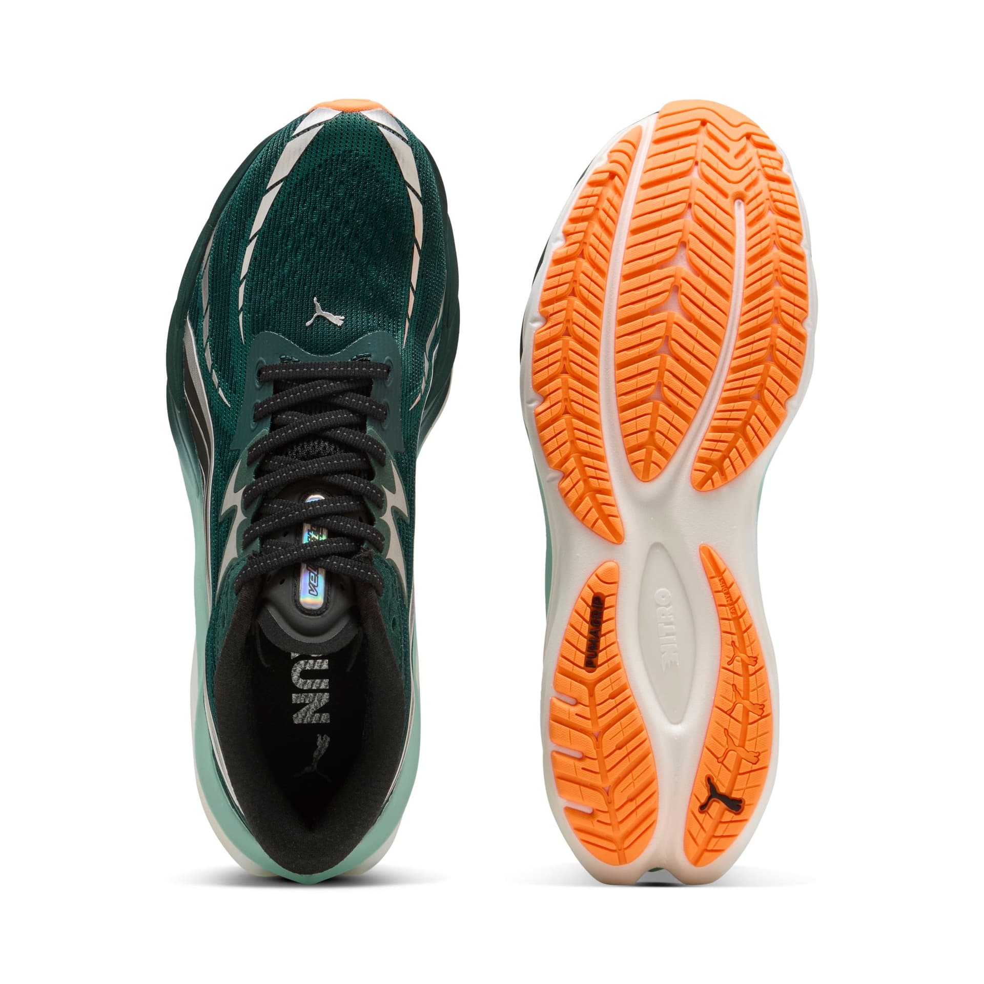 PUMA Velocity Nitro 4 – Green Terrain Heat Fire — 6
