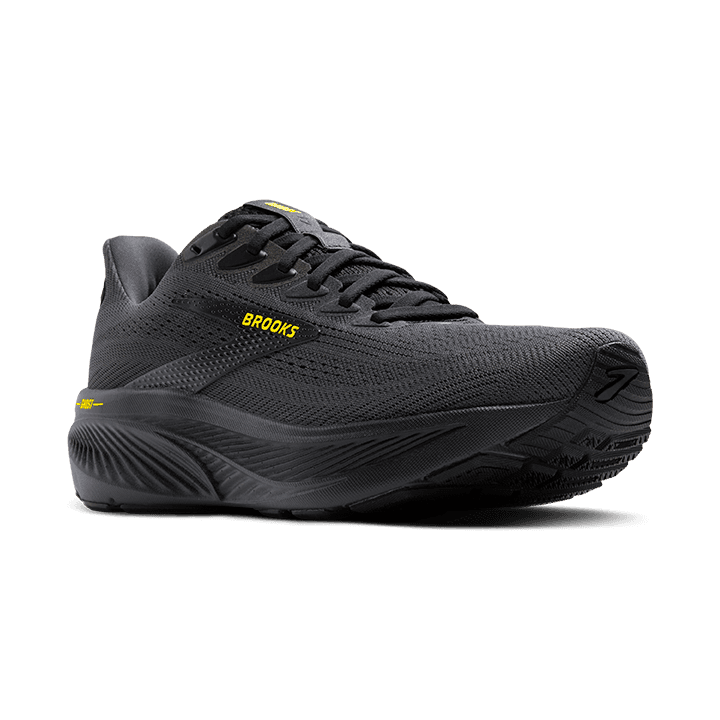 Brooks Ghost 17 – Ebony Black Yellow — 2
