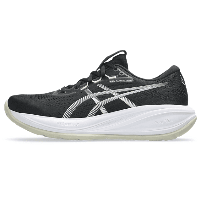 ASICS Gel-Cumulus 28 – Black White (2) — 4