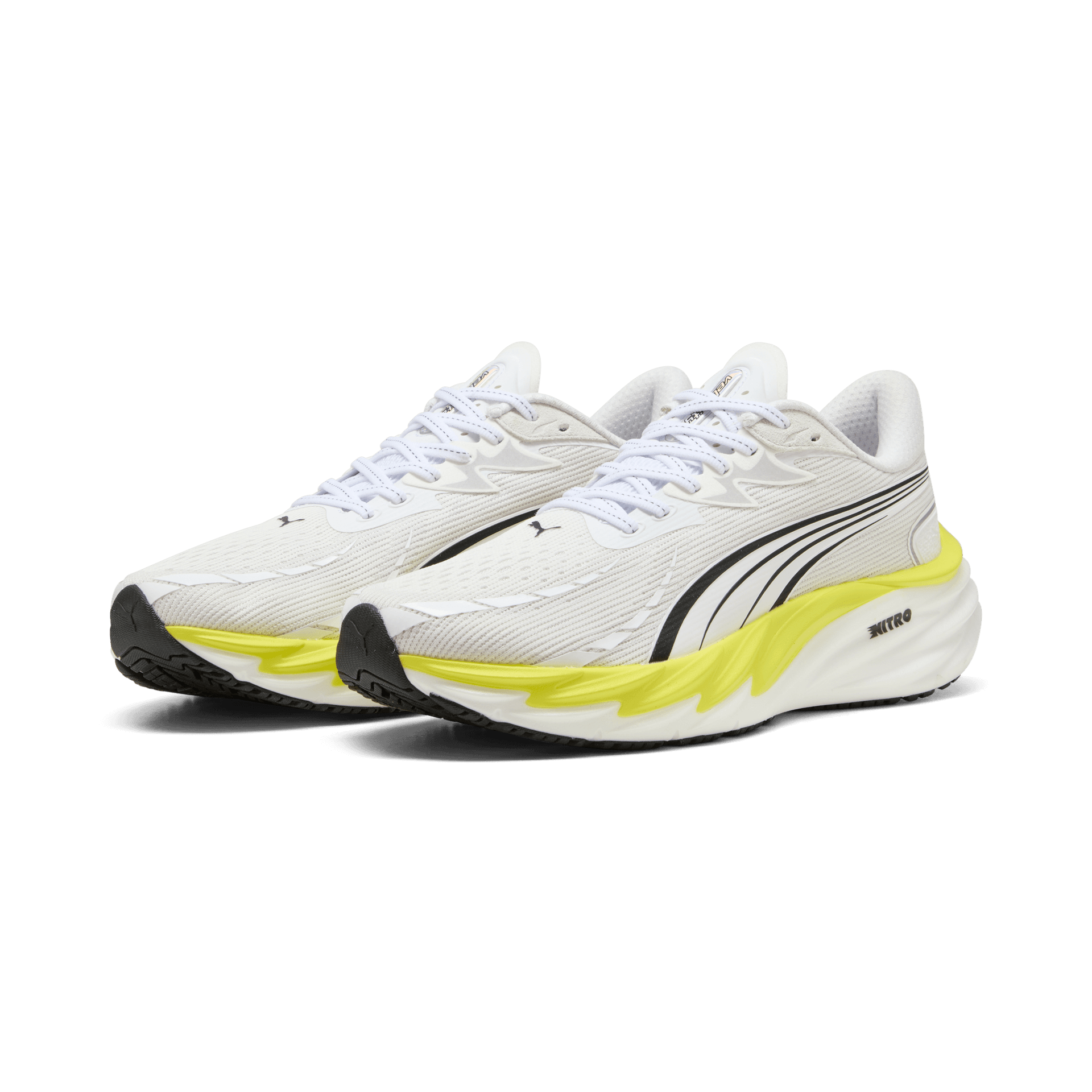 PUMA Velocity Nitro 4 – Puma White Lux Lime — 3