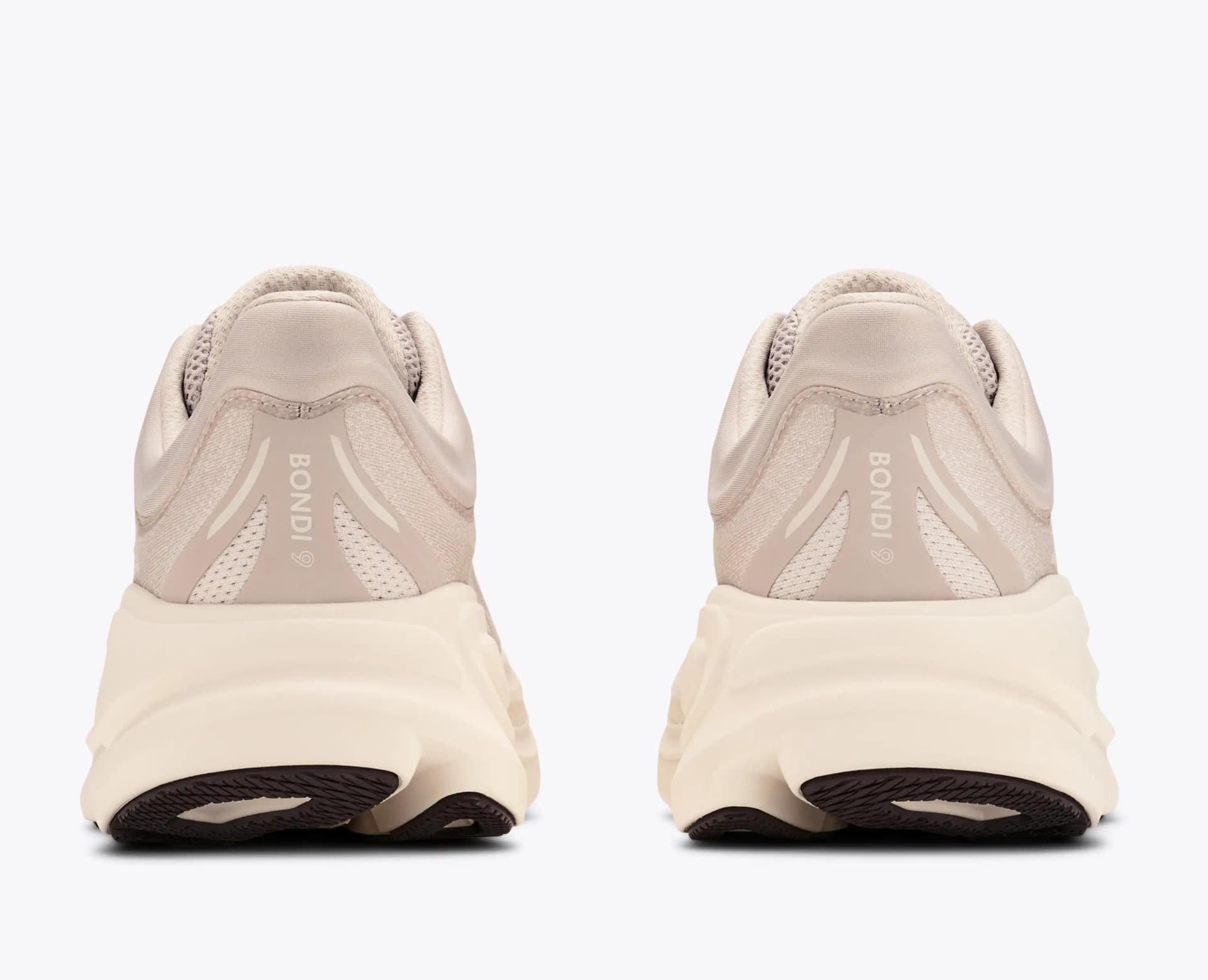 HOKA Bondi 9 – River Rock Grey / Alabaster — 5