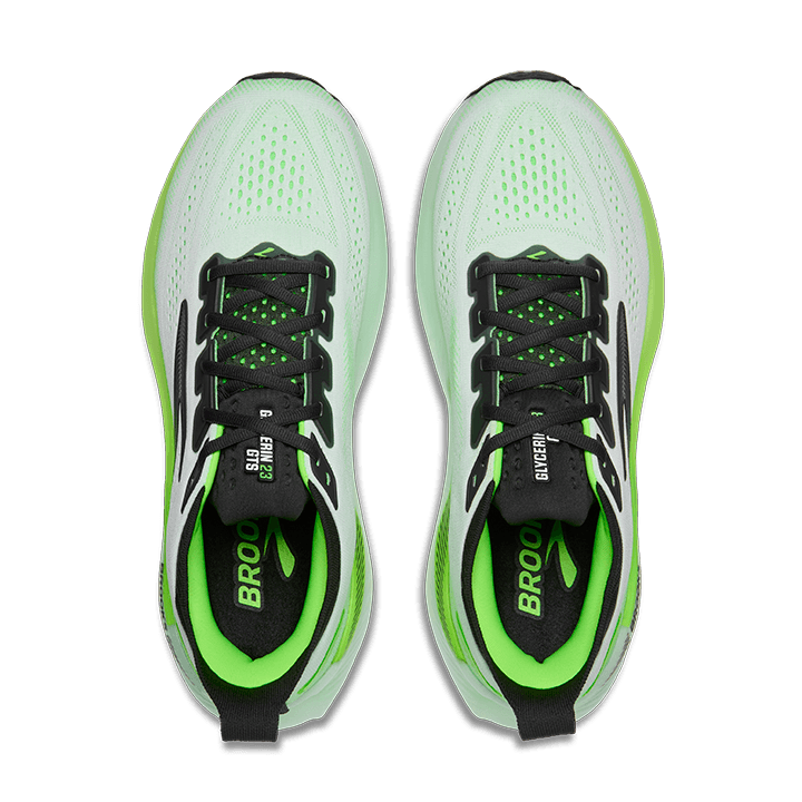 Brooks Glycerin GTS 23 – White Phantom Green Gecko — 7