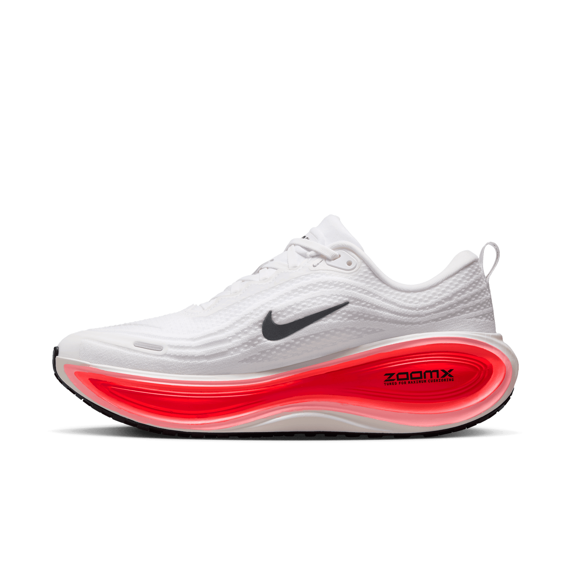 Nike Vomero Plus – White Black Bright Crimson — 3