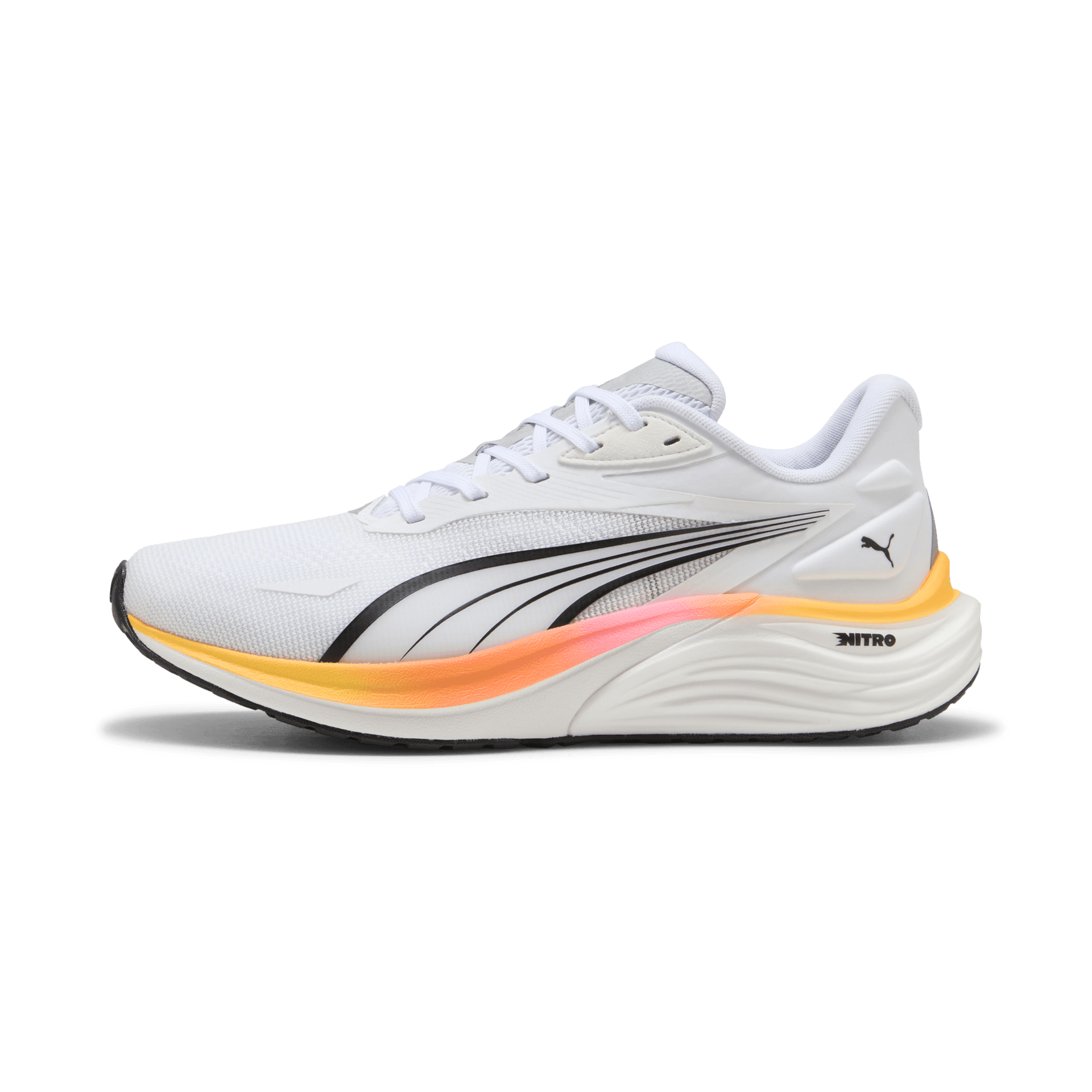 PUMA Electrify Nitro 4 – Puma White Poison Pink Sun Stream — 2