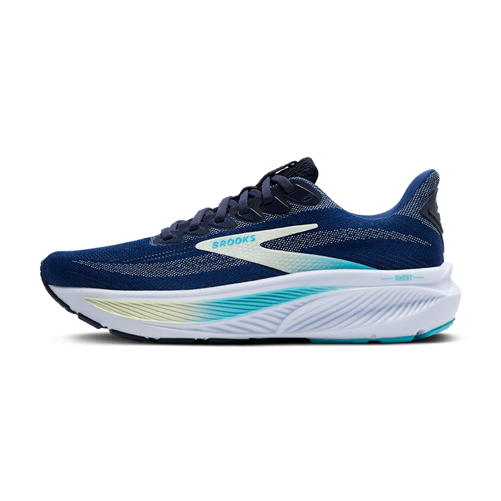 Brooks Ghost 17 – Navy Green Turquoise — 3