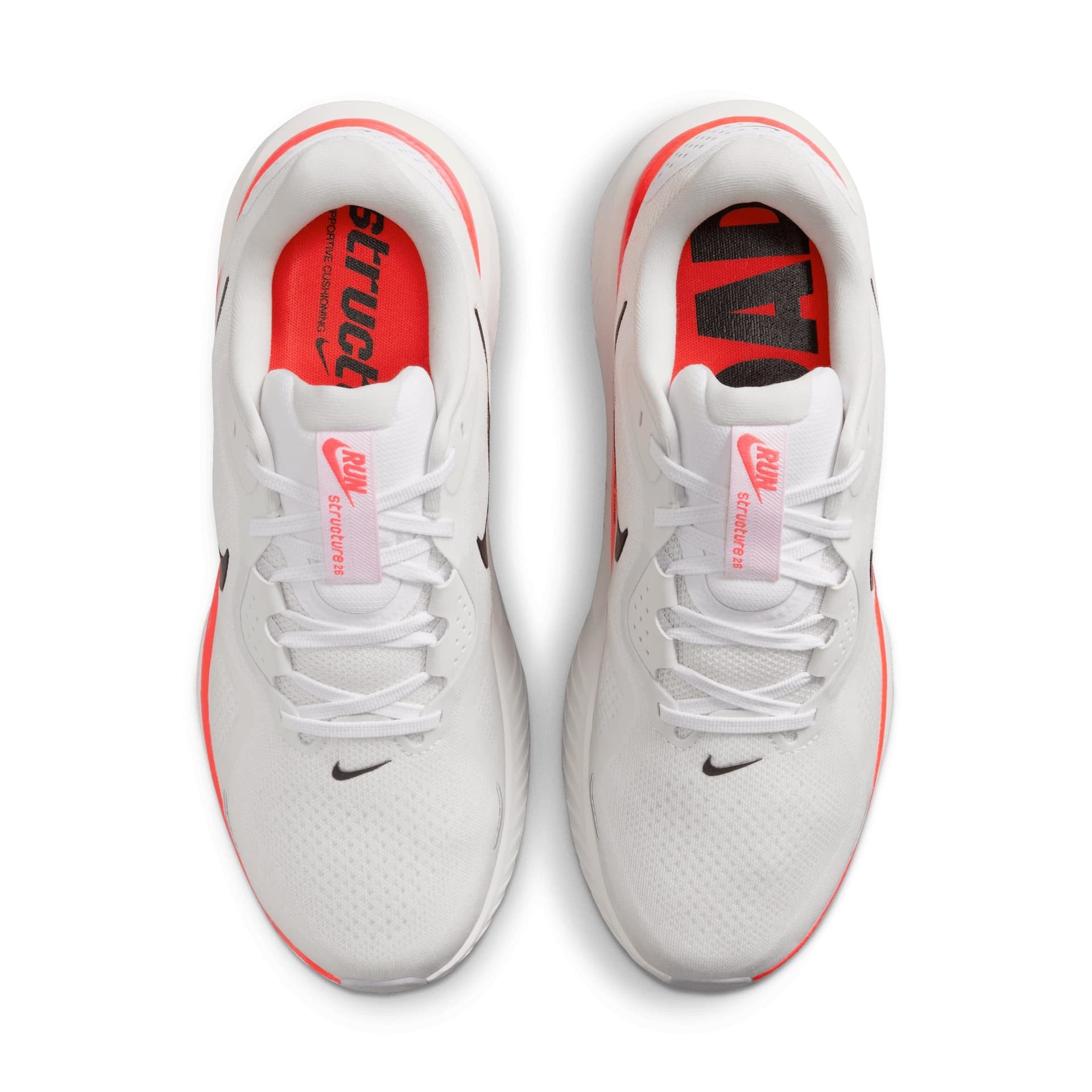 Nike Structure 26 – White Black Bright Crimson Photon Dust — 4
