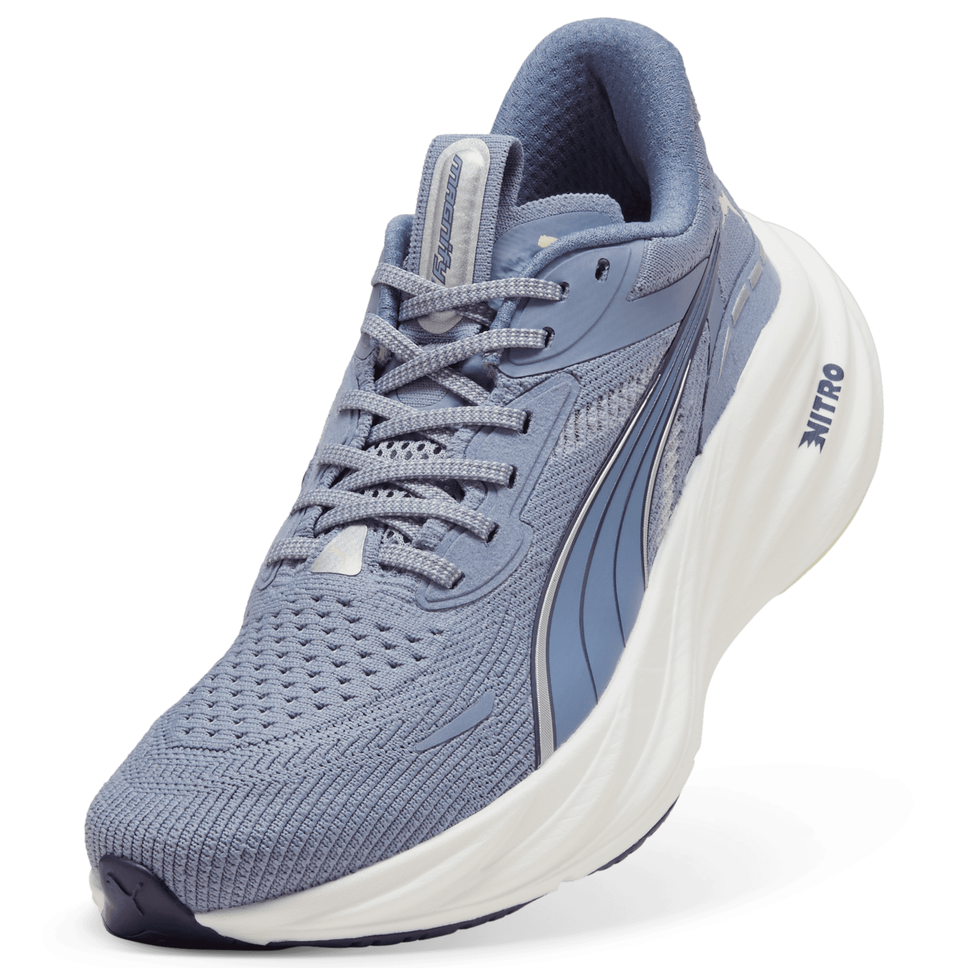 PUMA Magnify Nitro 3 – Gray Sky Deep Plum Vibrant Silver — 4