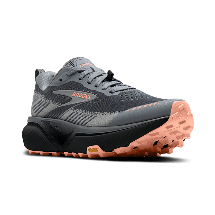 Brooks Cascadia 20 – Grey Grey Peach — 2