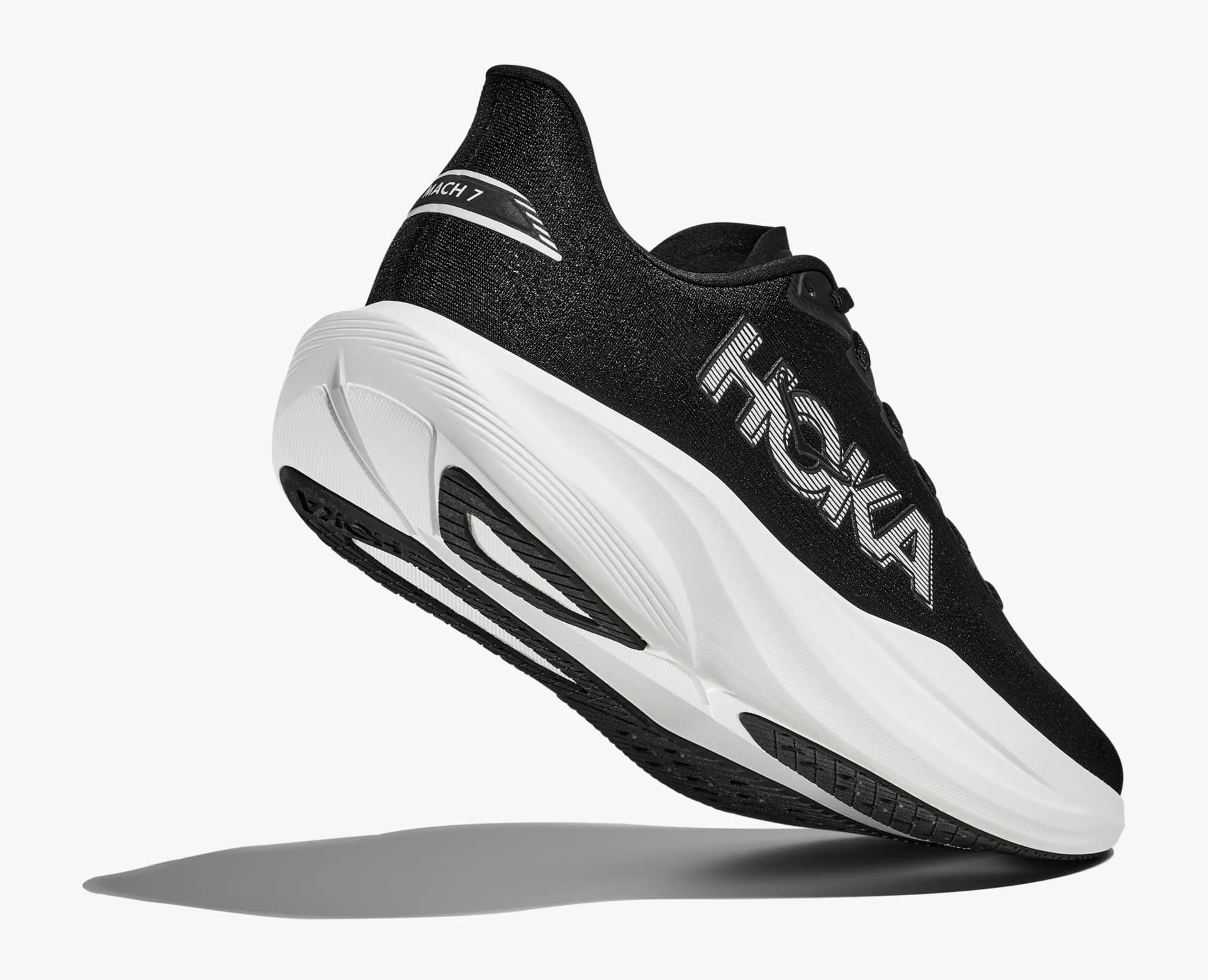 HOKA Mach 7 – Black / White — 4