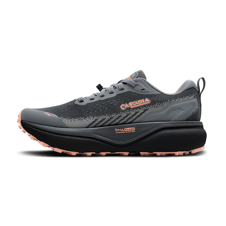 Brooks Cascadia 20 – Grey Grey Peach — 4