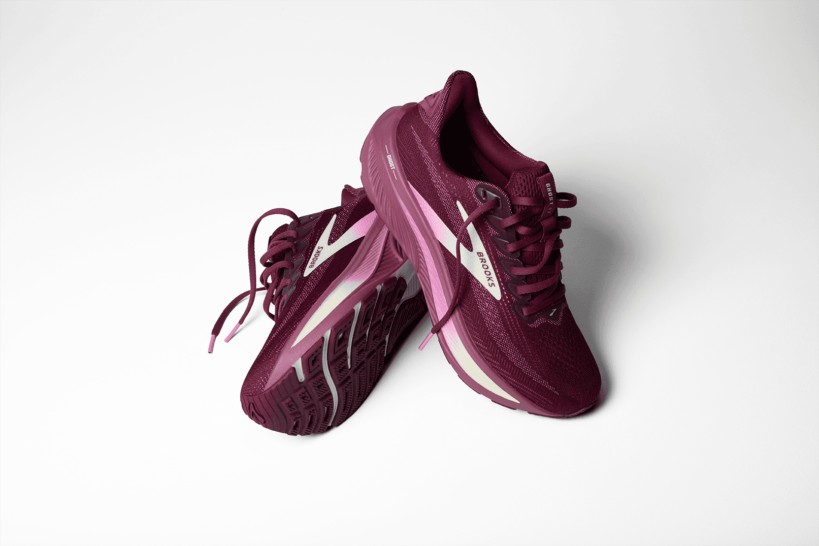 Brooks Ghost 17 – Burgundy Pink Green — 8