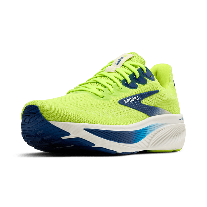 Brooks Ghost 17 – Acid Lime Navy White — 4