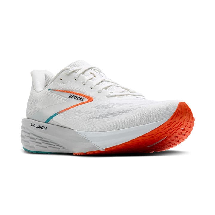 Brooks Launch 11 – White Oyster Orange — 2