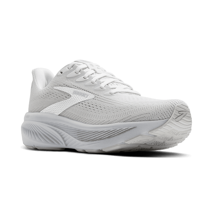 Brooks Ghost 17 – White White Grey — 2