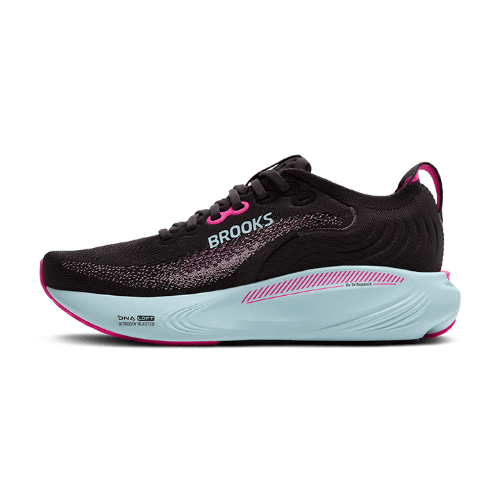 Brooks Adrenaline GTS 25 – Black Cyber Pink Iced Aqua — 5