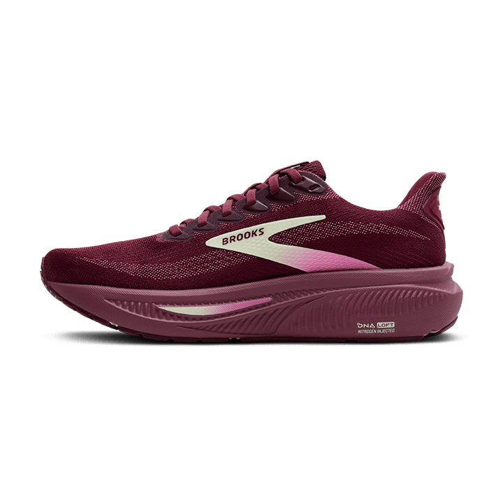 Brooks Ghost 17 – Burgundy Pink Green — 3
