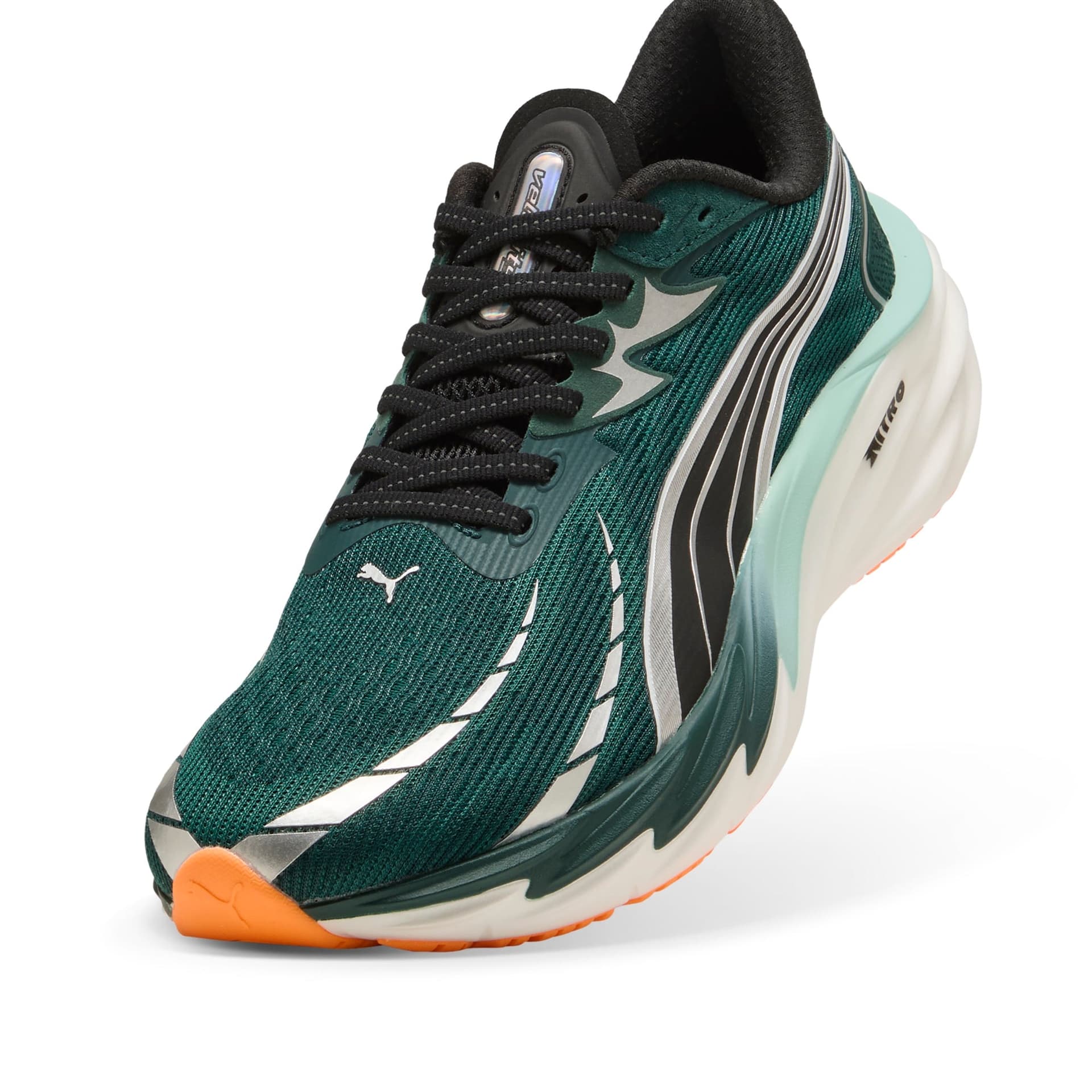 PUMA Velocity Nitro 4 – Green Terrain Heat Fire — 4
