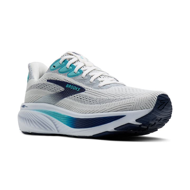 Brooks Ghost 17 – White Beacon Blue Ipanema — 3