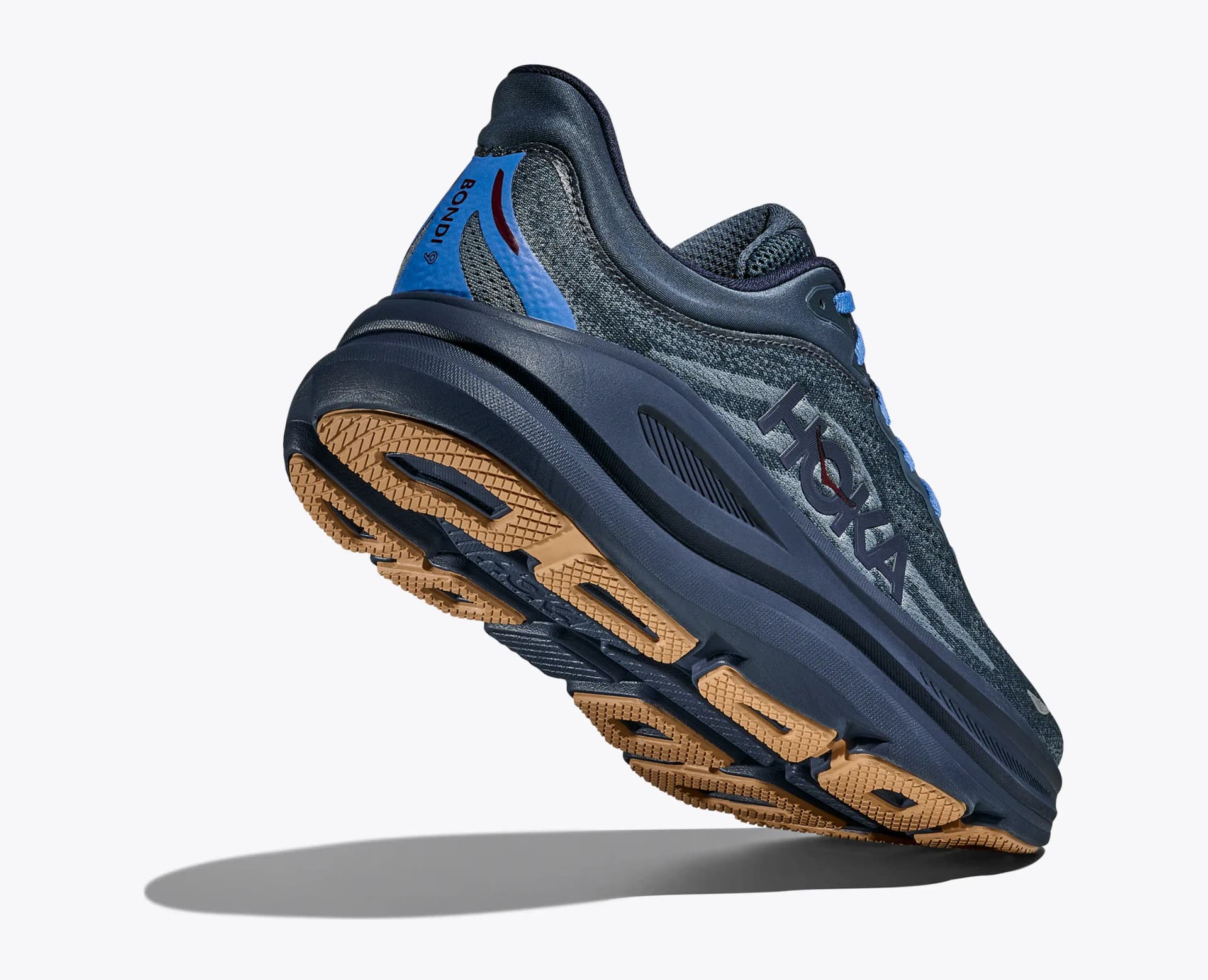 HOKA Bondi 9 – Faded Navy / Slate Blue — 4