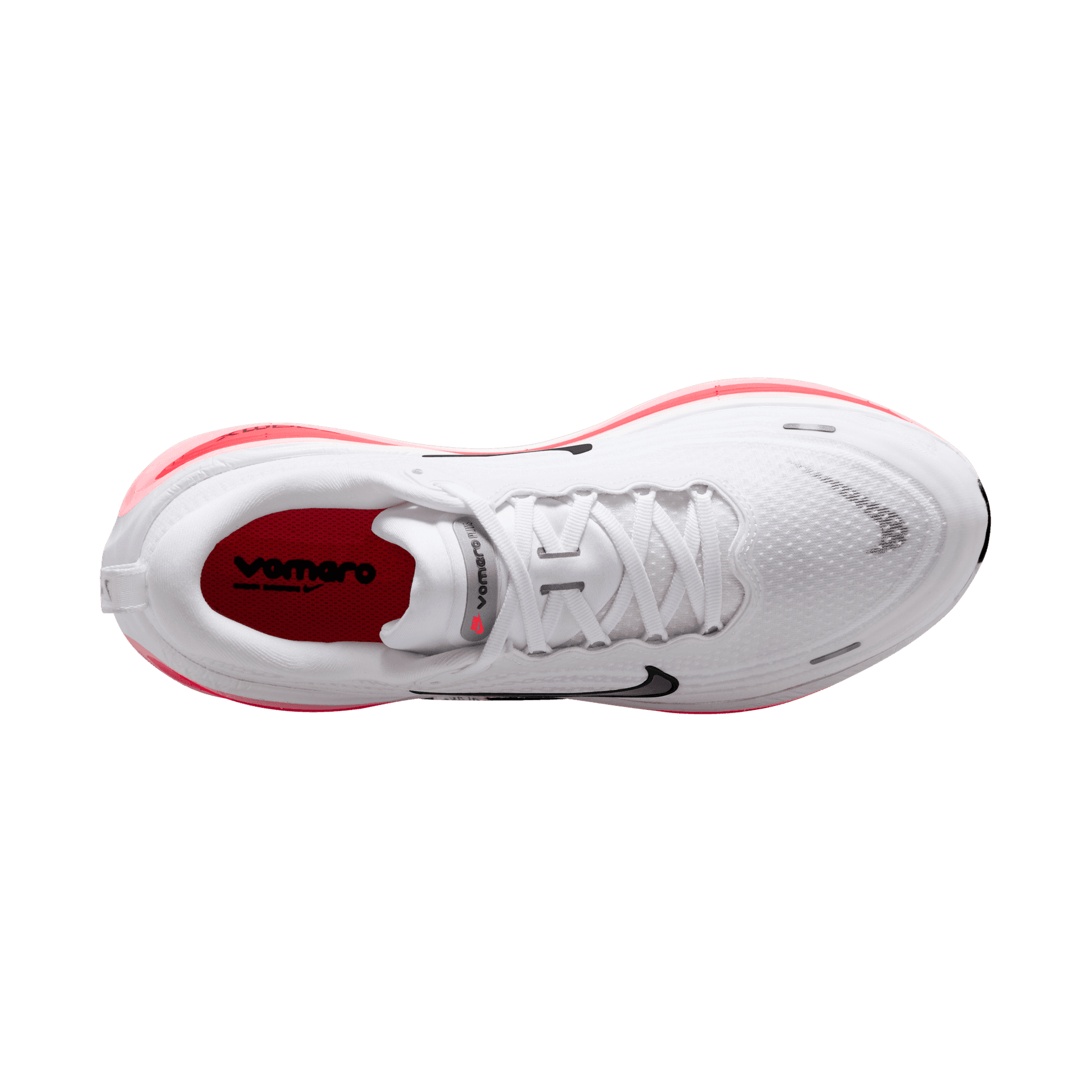 Nike Vomero Plus – White Black Bright Crimson — 4