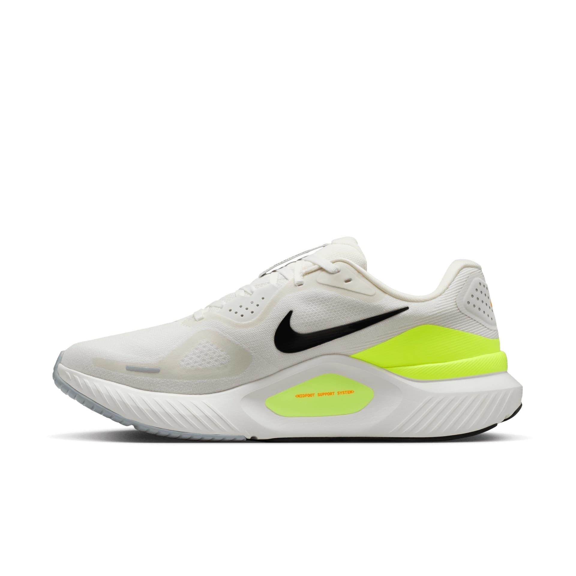 Nike Structure 26 – Summit White Black Volt Total Orange — 2