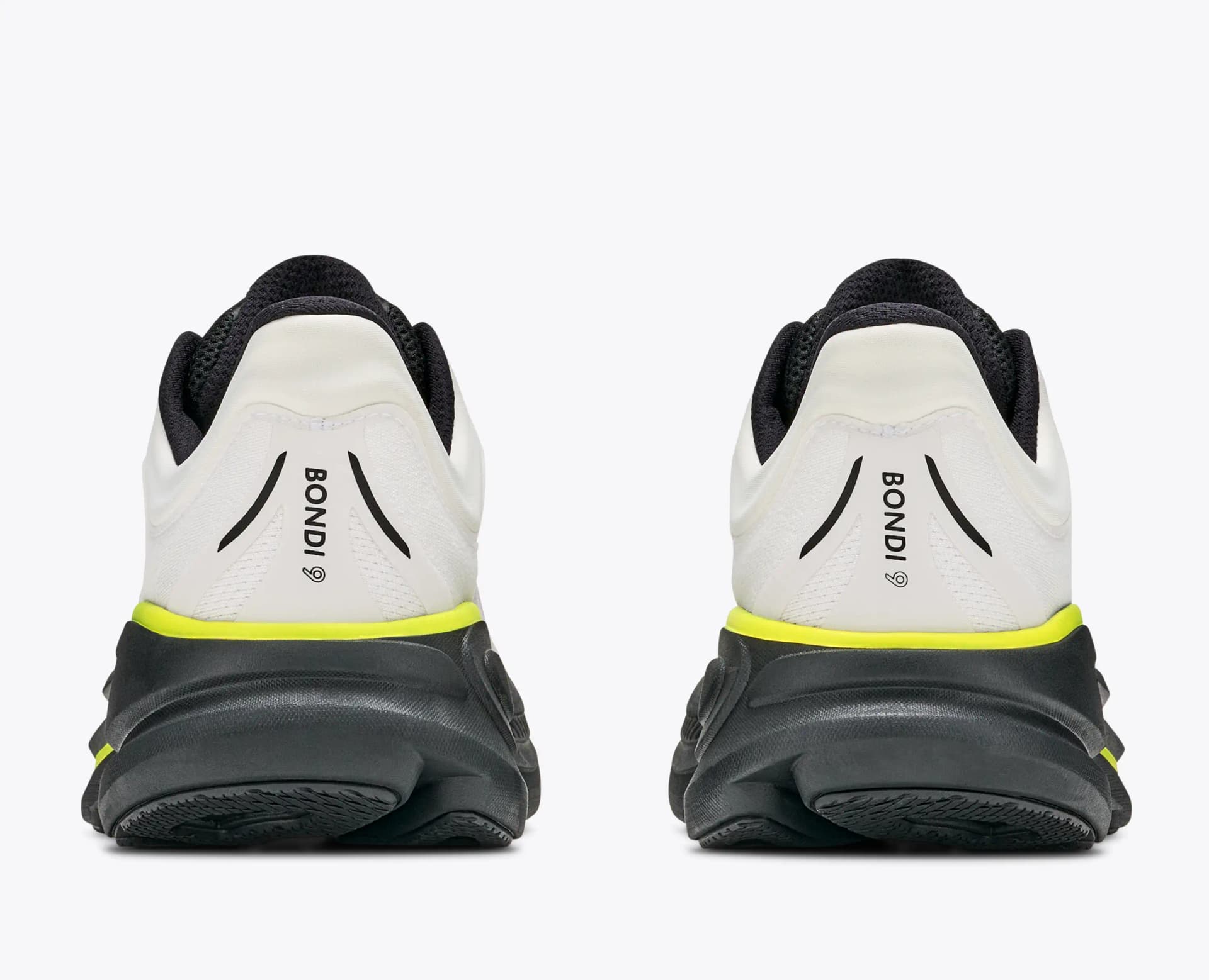 HOKA Bondi 9 – White / Citrus — 5