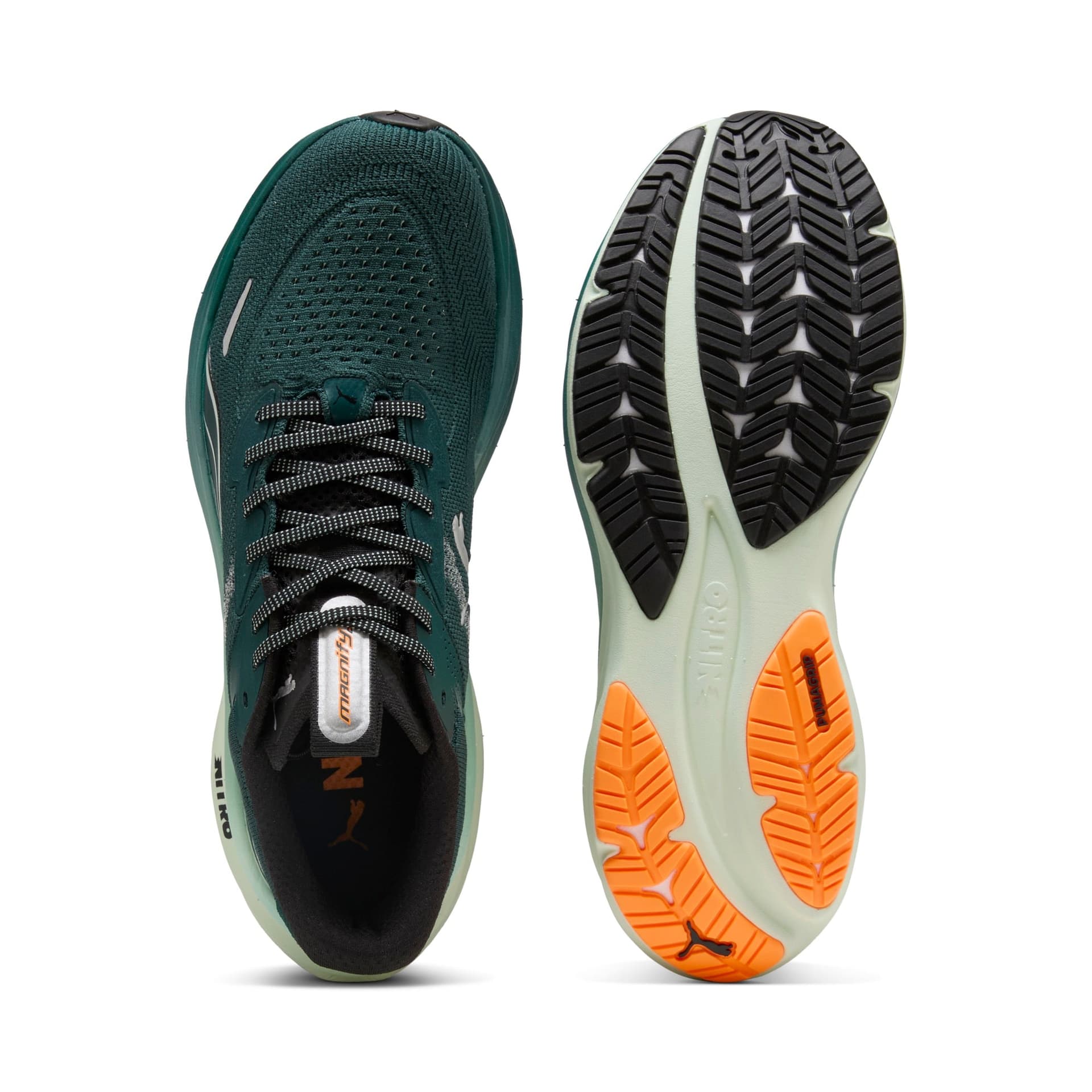 PUMA Magnify Nitro 3 – Green Terrain Heat Fire — 6