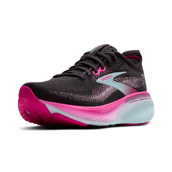 Brooks Adrenaline GTS 25 – Black Cyber Pink Iced Aqua — 4