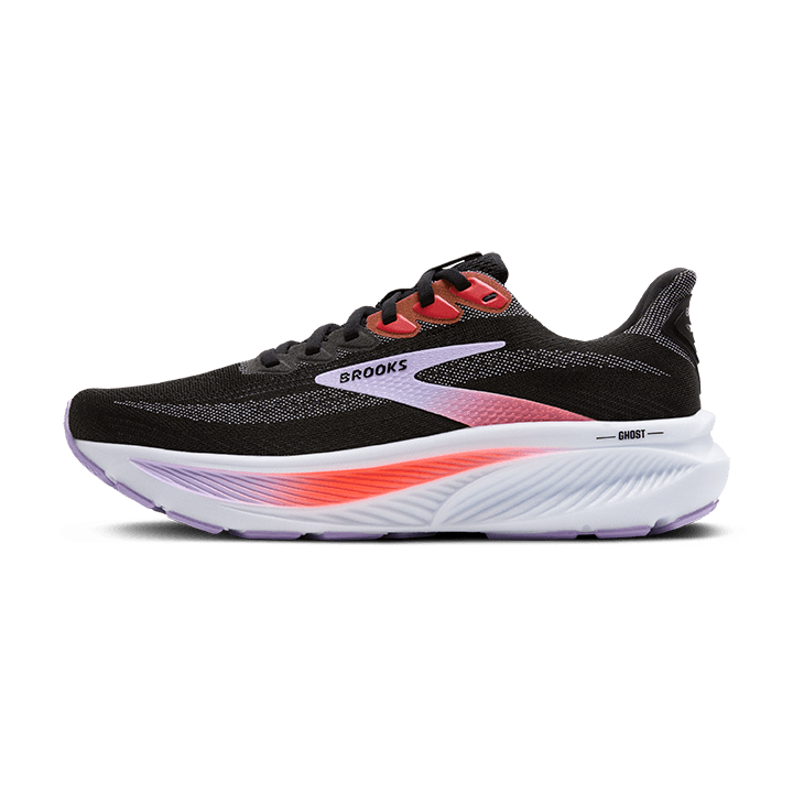 Brooks Ghost 17 – Black Purple Coral — 3