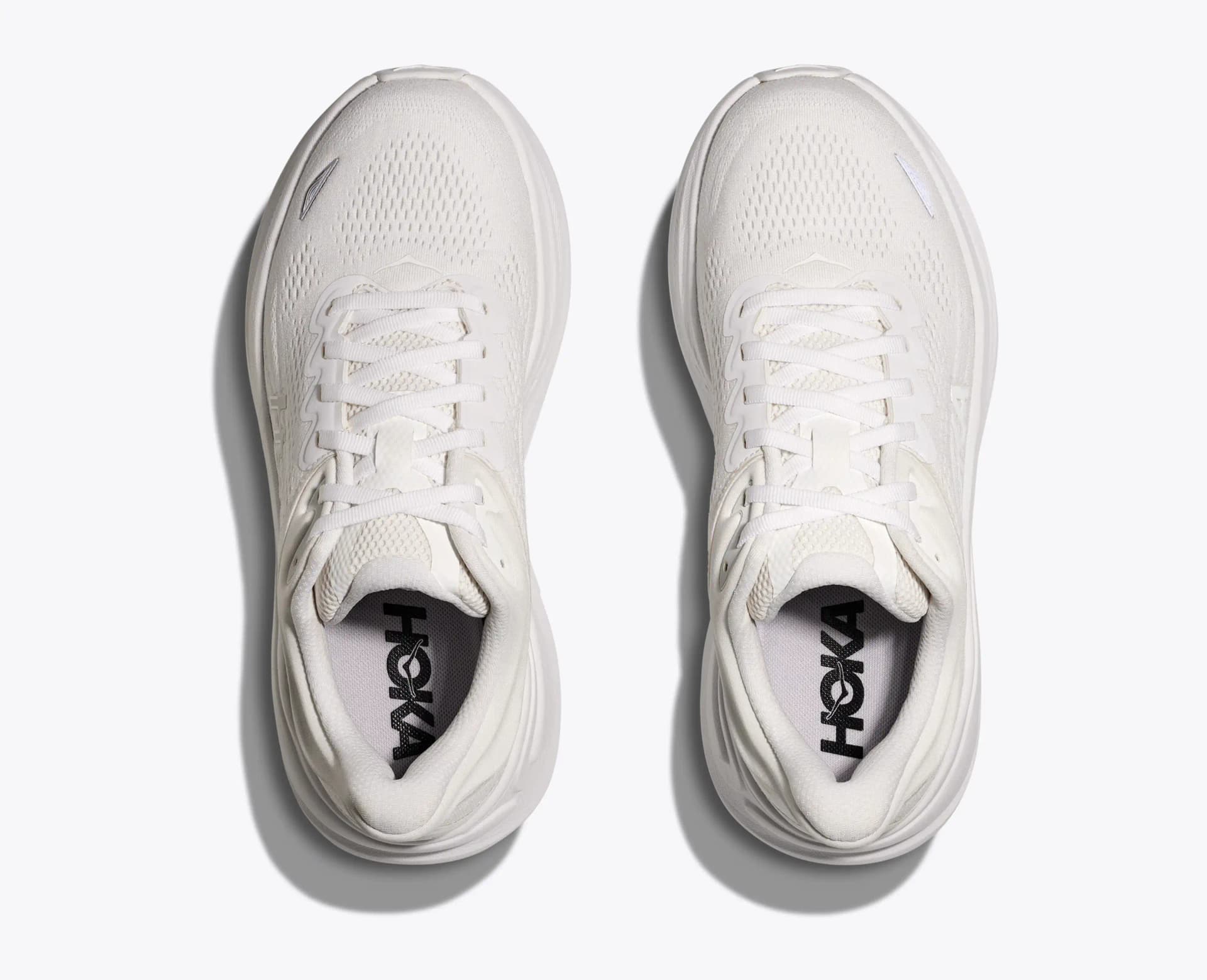 HOKA Bondi 9 – White / White — 2