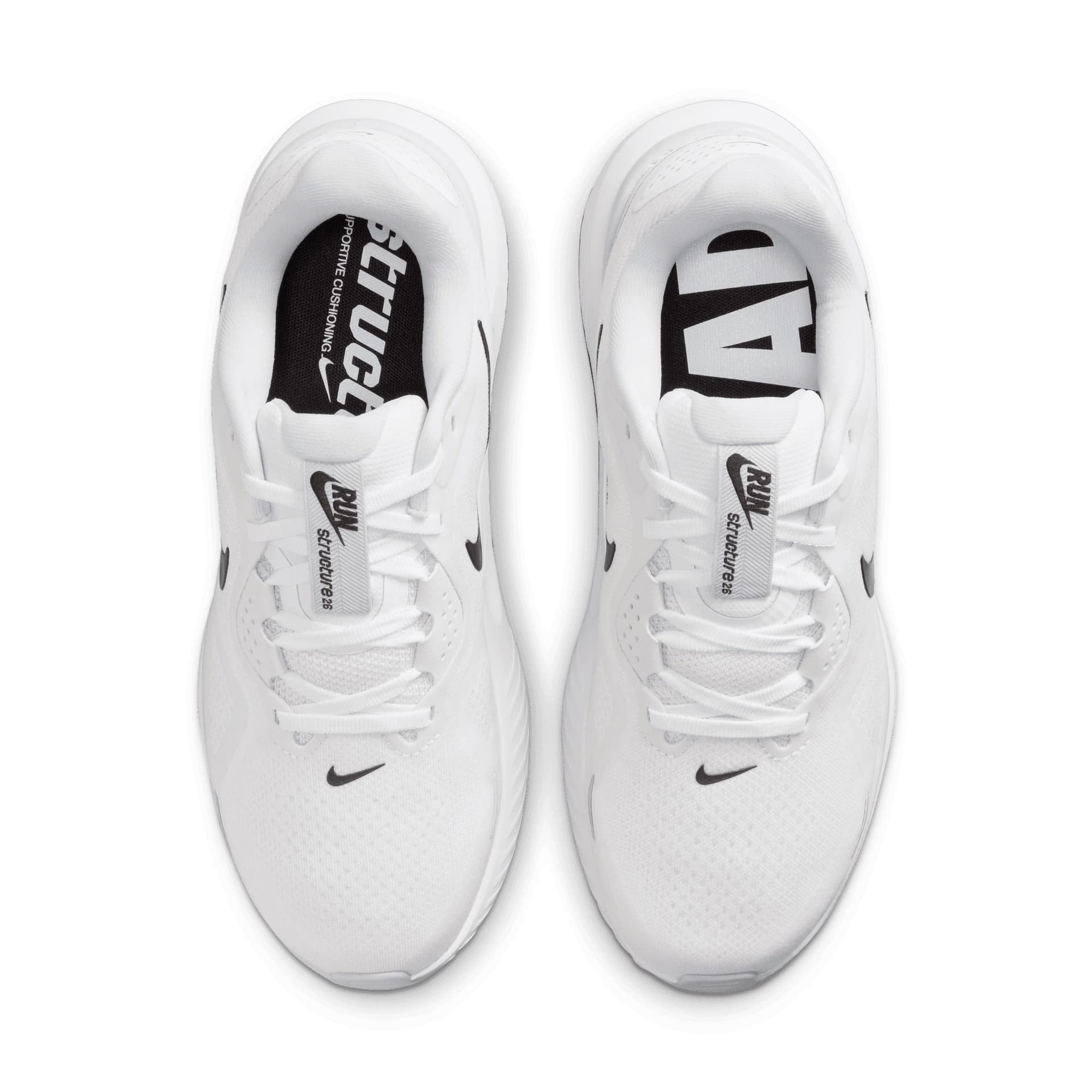 Nike Structure 26 – White Black Pure Platinum — 4
