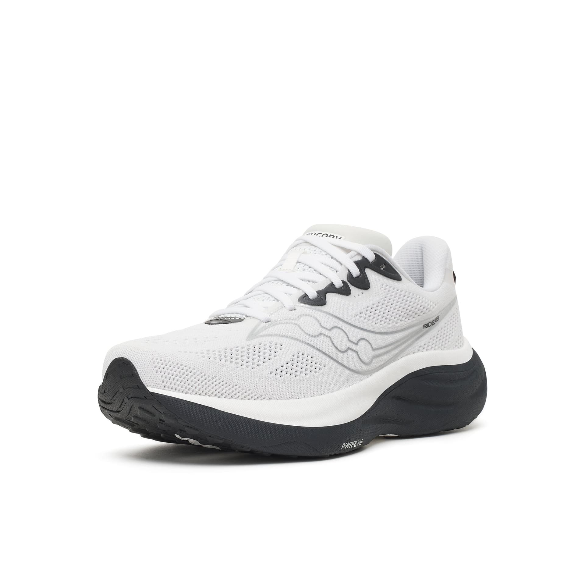 Saucony Ride 19 – White Black — 3