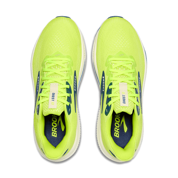 Brooks Ghost 17 – Acid Lime Navy White — 5
