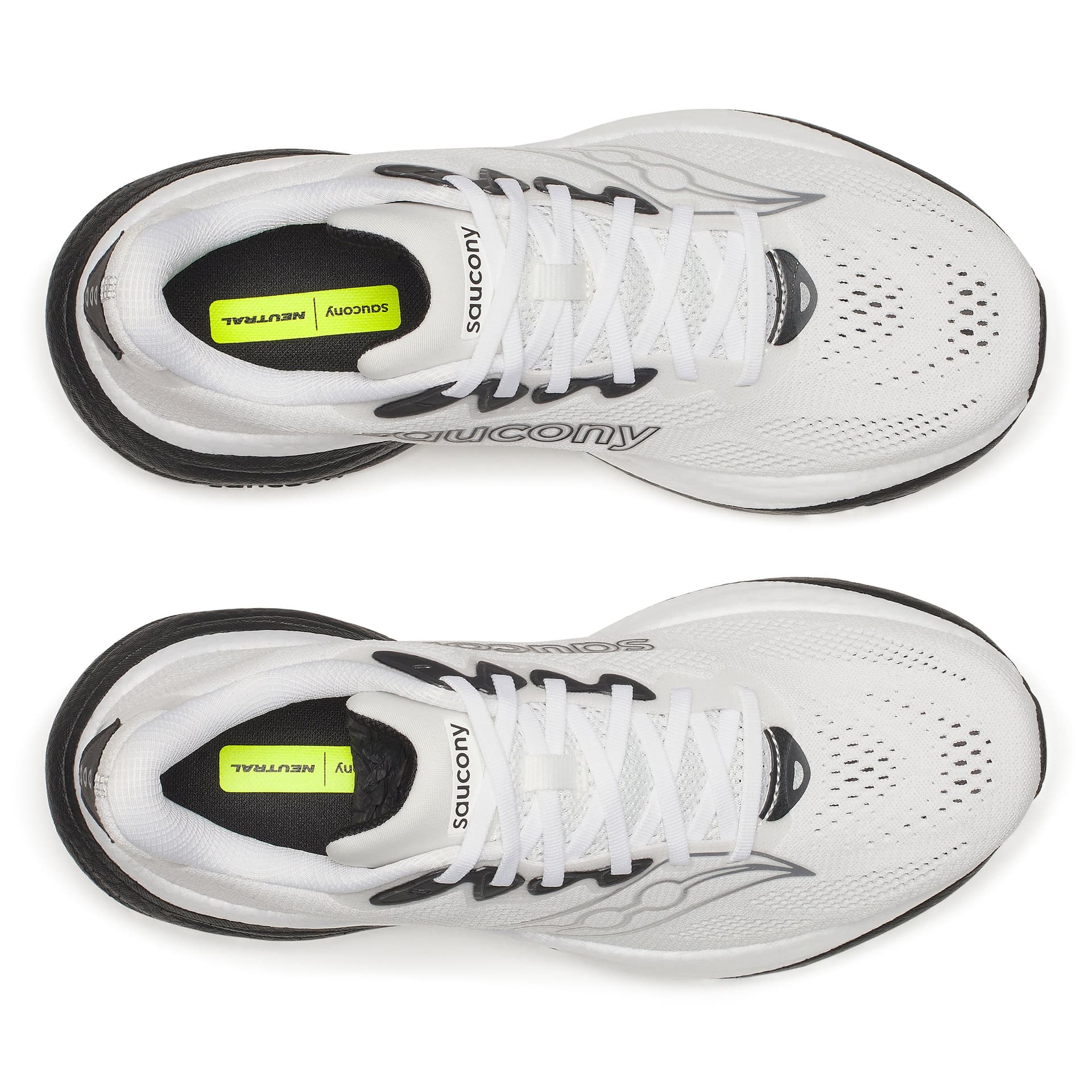 Saucony Ride 19 – White Black — 6