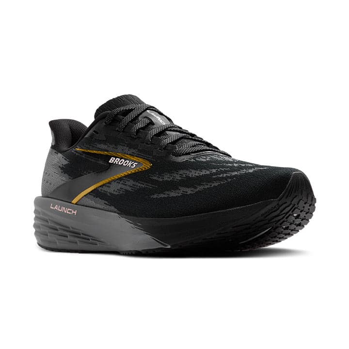 Brooks Launch 11 – Black Grey Gold — 2