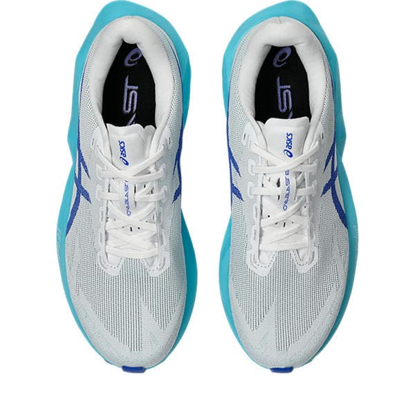 ASICS Novablast 6 – White Energy Aqua — 7
