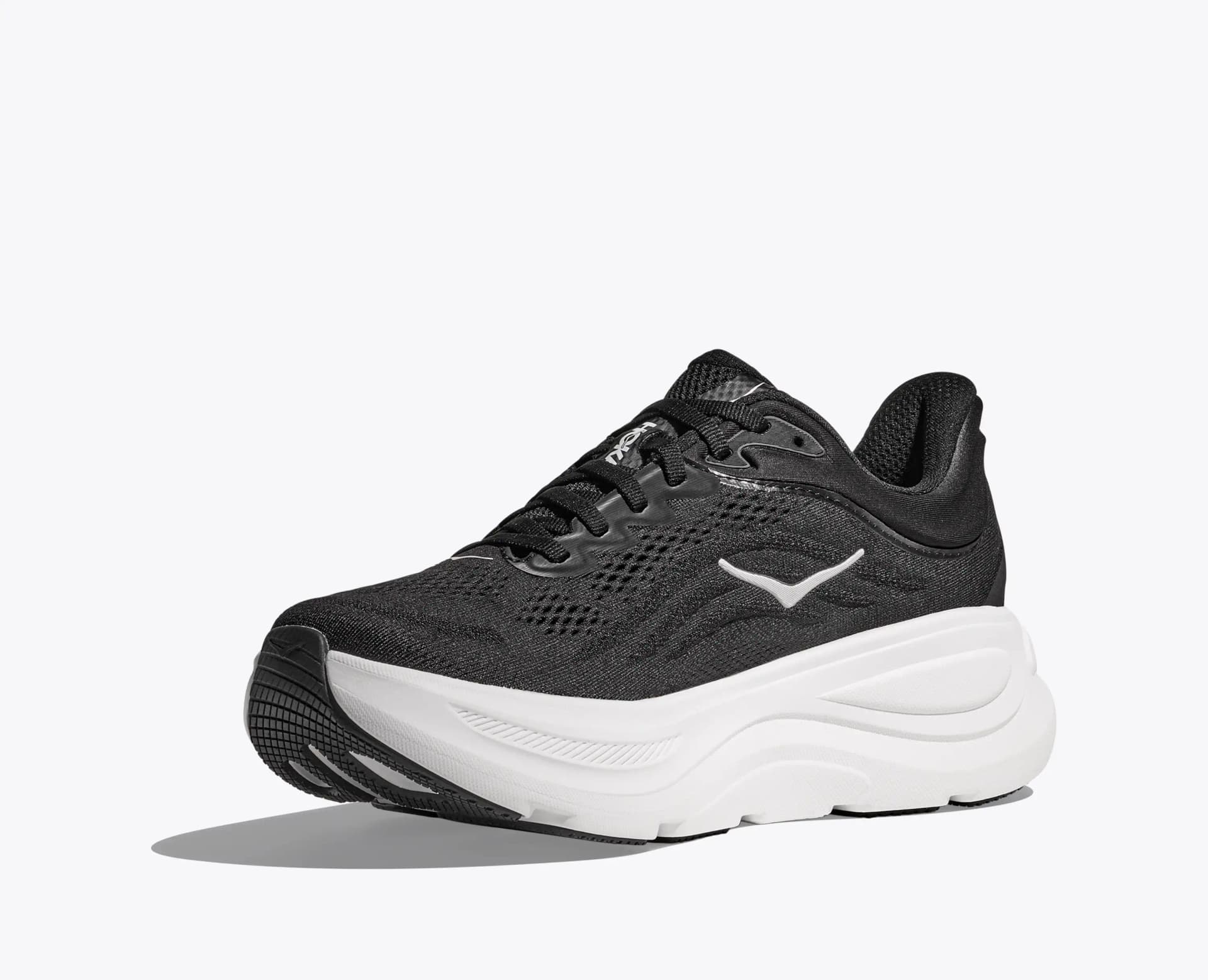 HOKA Bondi 9 – Black / White — 3