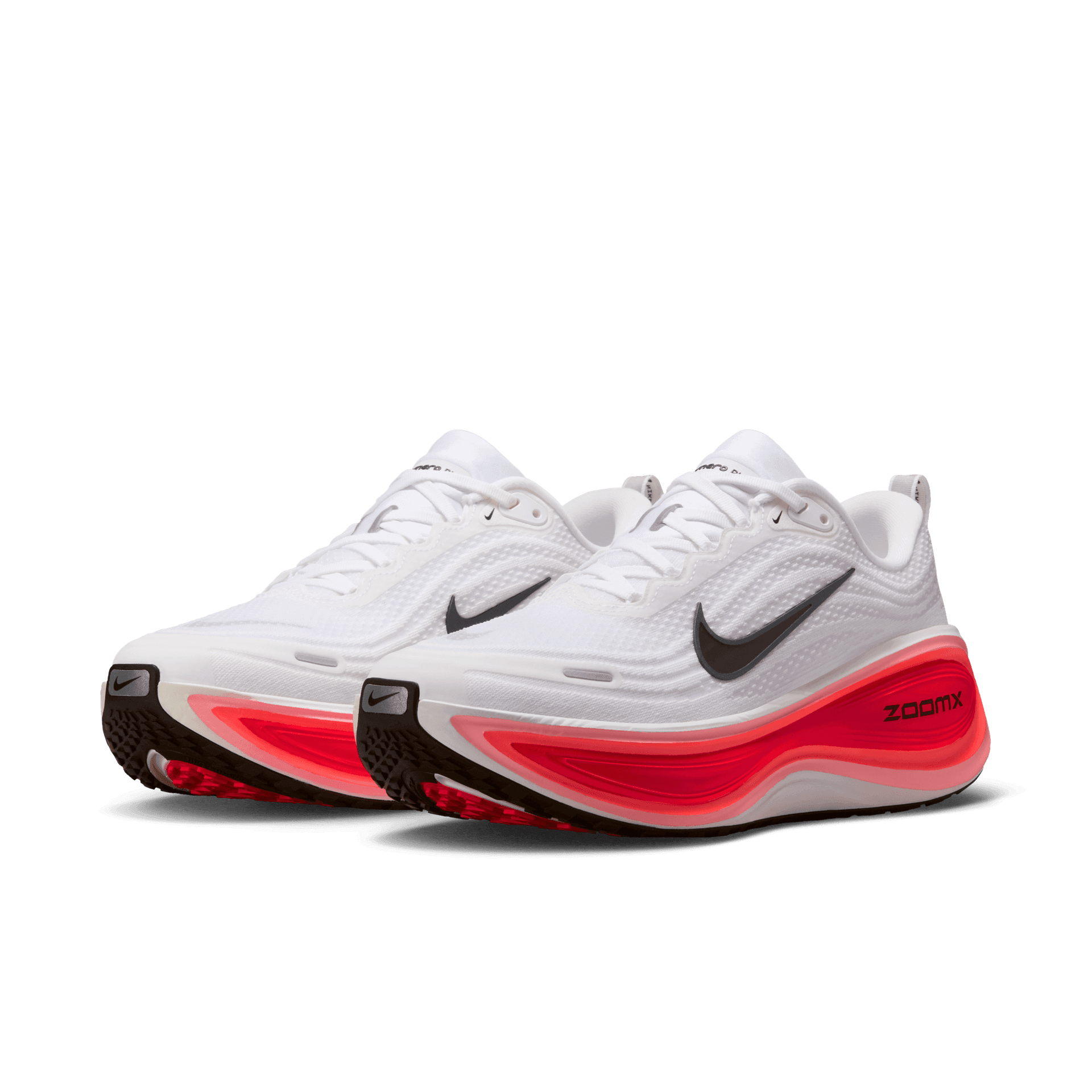 Nike Vomero Plus – White Black Bright Crimson — 2