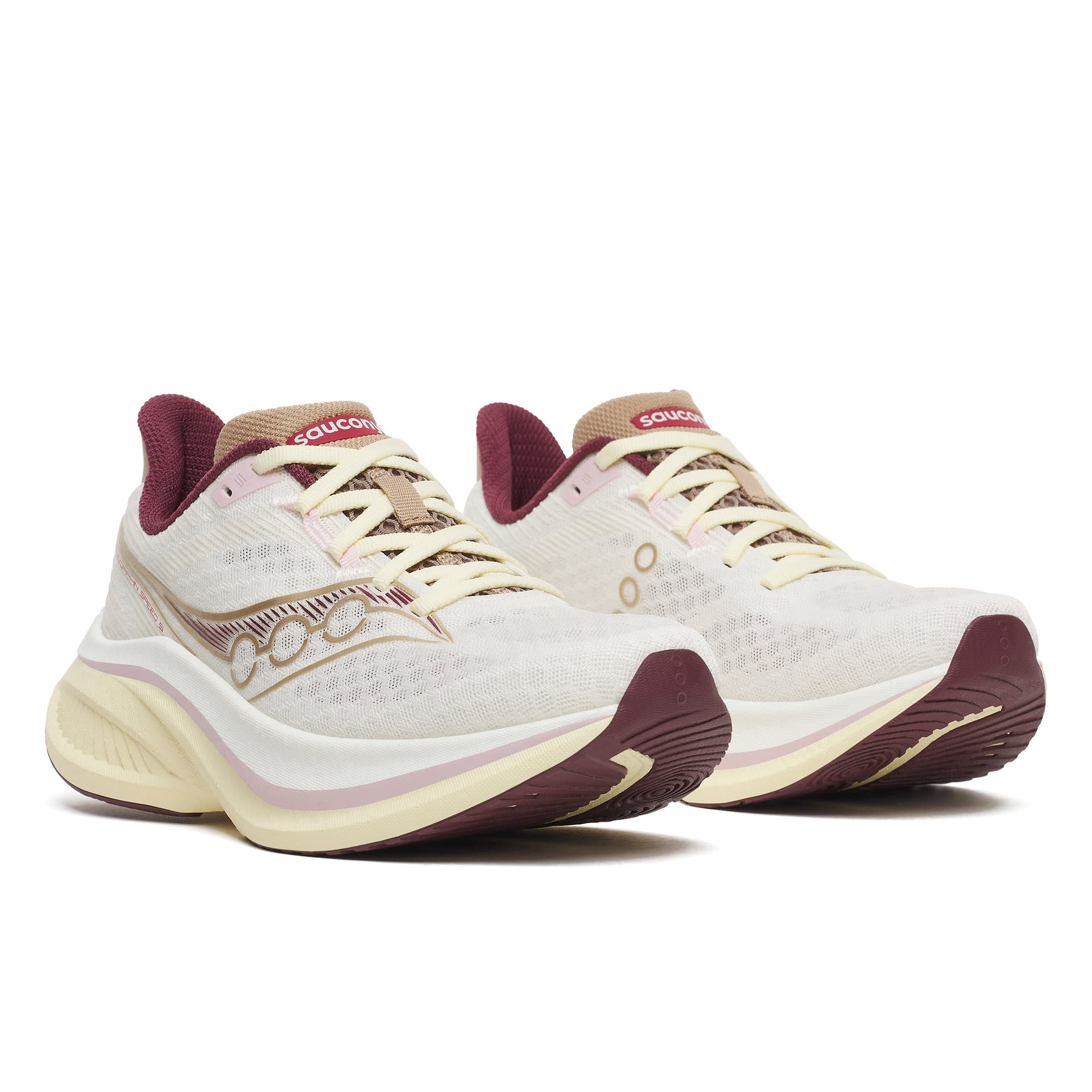Saucony Endorphin Speed 5 – Ivory Maroon — 3