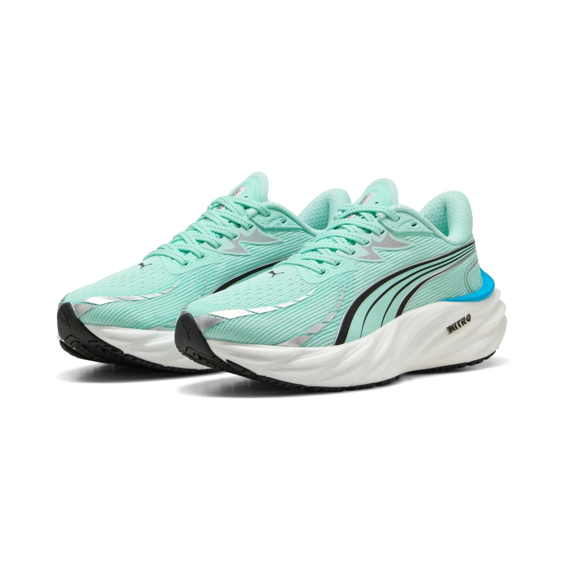 PUMA Velocity Nitro 4 – Mint Melt Speed Blue — 3
