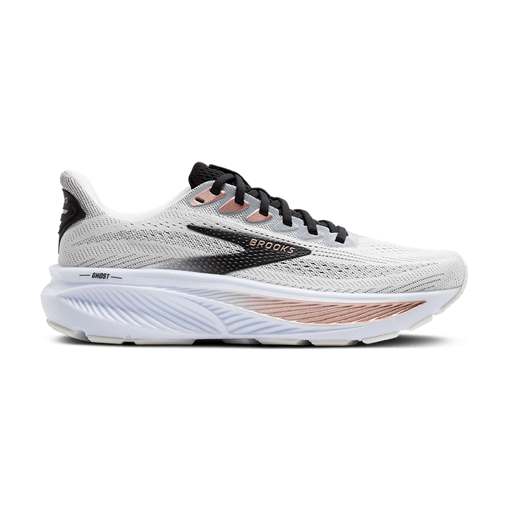 Brooks Ghost 17 – White Black Rose Gold