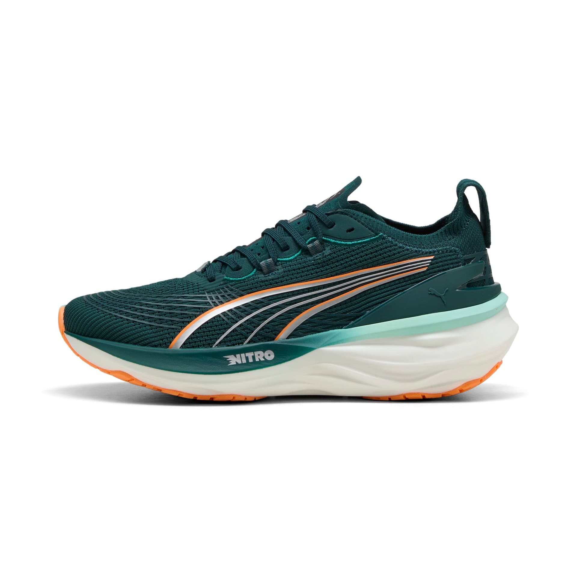 PUMA ForeverRun Nitro 2 – Green Terrain Heat Fire — 2