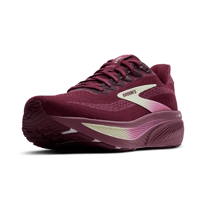 Brooks Ghost 17 – Burgundy Pink Green — 4