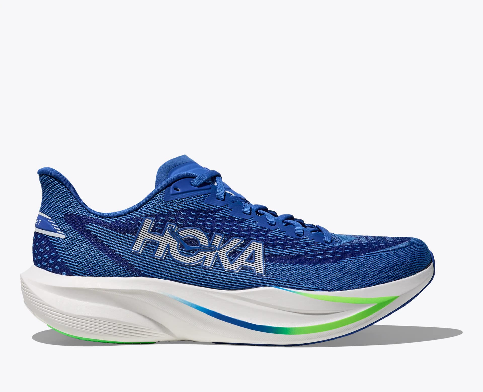 HOKA Mach 7 – Cobalt Blue / Neon Green