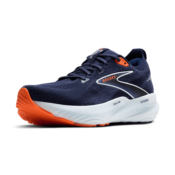 Brooks Glycerin 22 – Peacoat Blue Ribbon Orange — 4