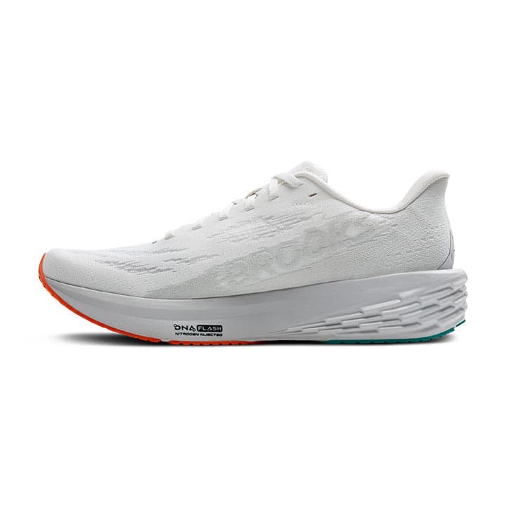 Brooks Launch 11 – White Oyster Orange — 3