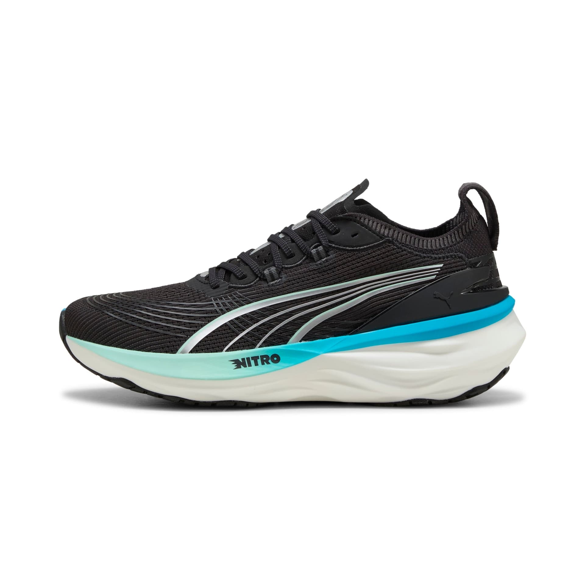 PUMA ForeverRun Nitro 2 – Puma Black Speed Blue — 2