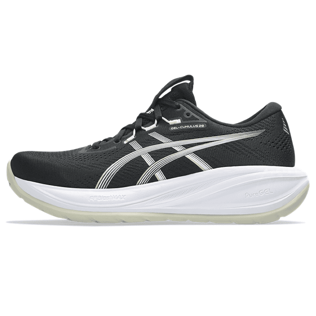 ASICS Gel-Cumulus 28 – Black White — 4